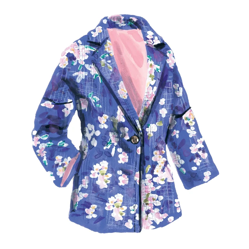 fashion-forward coatFloral Tweed Blazer