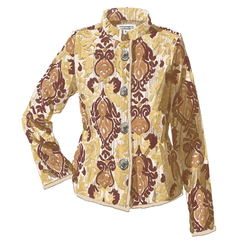 utility coatJacquard Tapestry Jacket