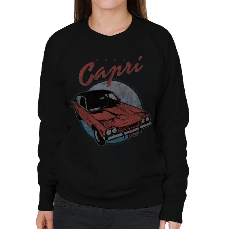 zip-up gym hoodieFord Red Capri Women's Sweatshirt