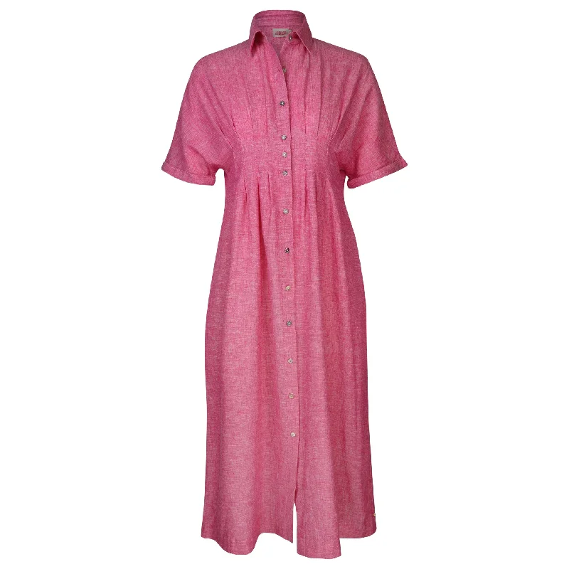 floral dressTanya Tuck Shirt Dress Yd Pink Topaz