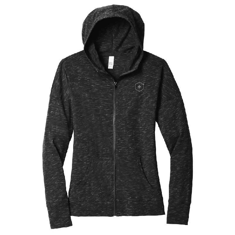 casual workout hoodieUnisex District  Medal Full Zip Hoodie