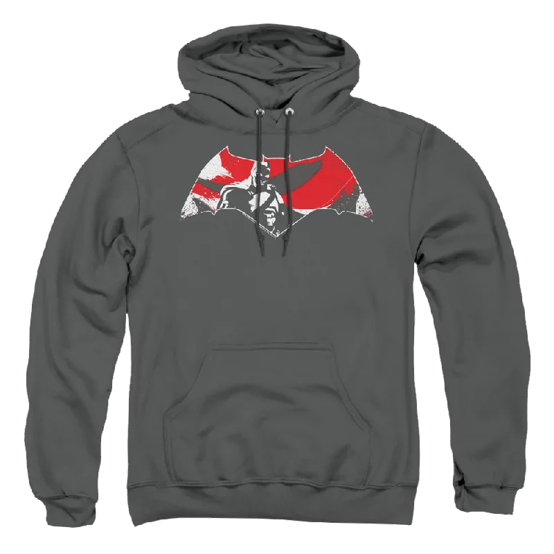 chic pullover hoodieBatman v Superman Armor Splatter Logo - Pullover Hoodie