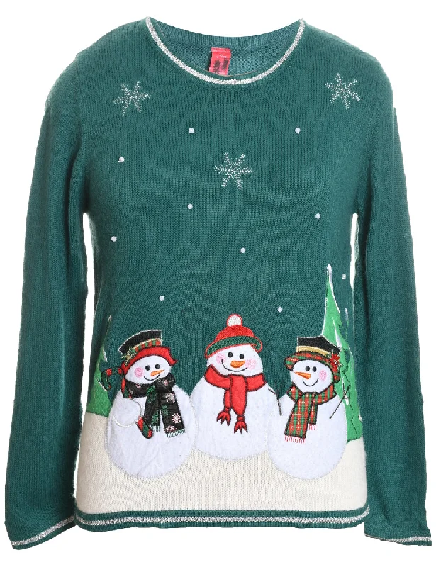 oversized coatSnowman Christmas Jumper - M