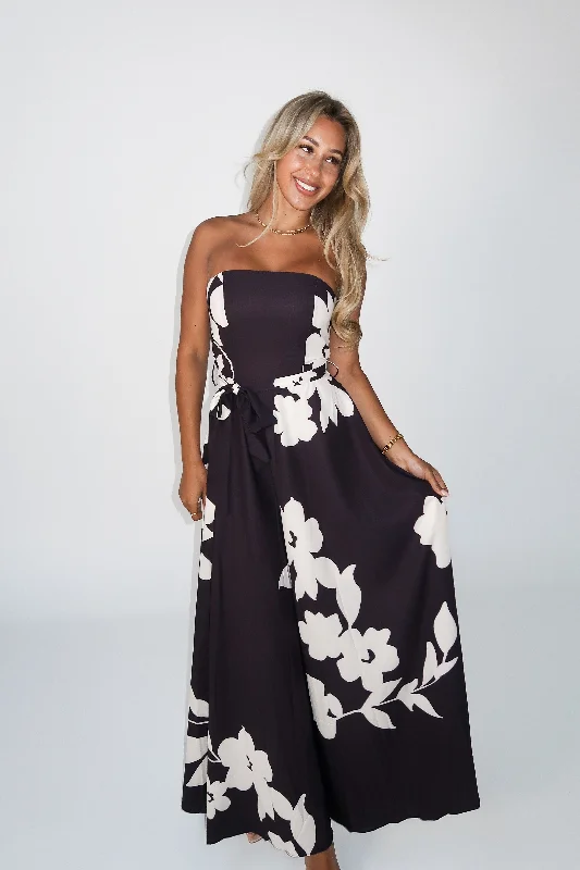 wrap-around dressSHARL DRESS - FLORAL BLACK