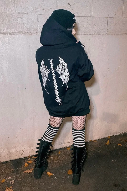 trendy casual outerwearDemon Wings Hoodie [Zipper or Pullover]