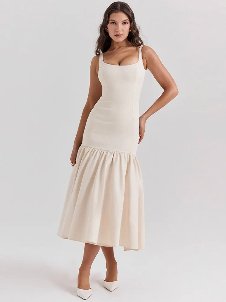 ruffle dressSafira - Flattering dress with ruffled hem