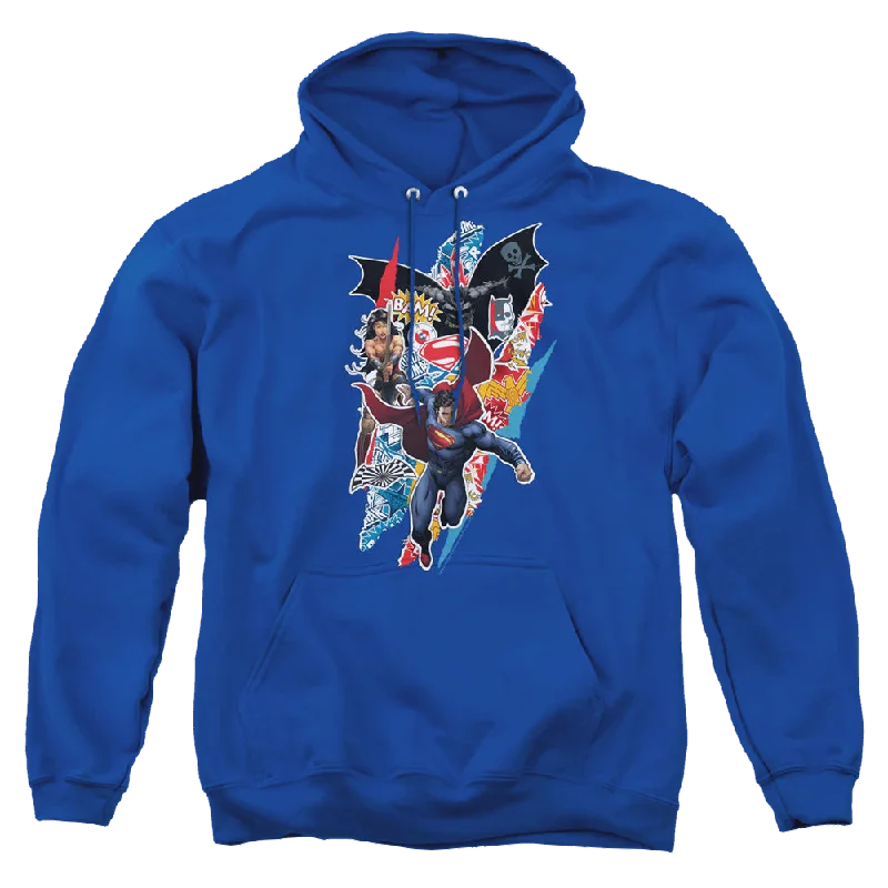 casual streetwear hoodieBatman v Superman Batman V Superman Ripped Trio - Pullover Hoodie