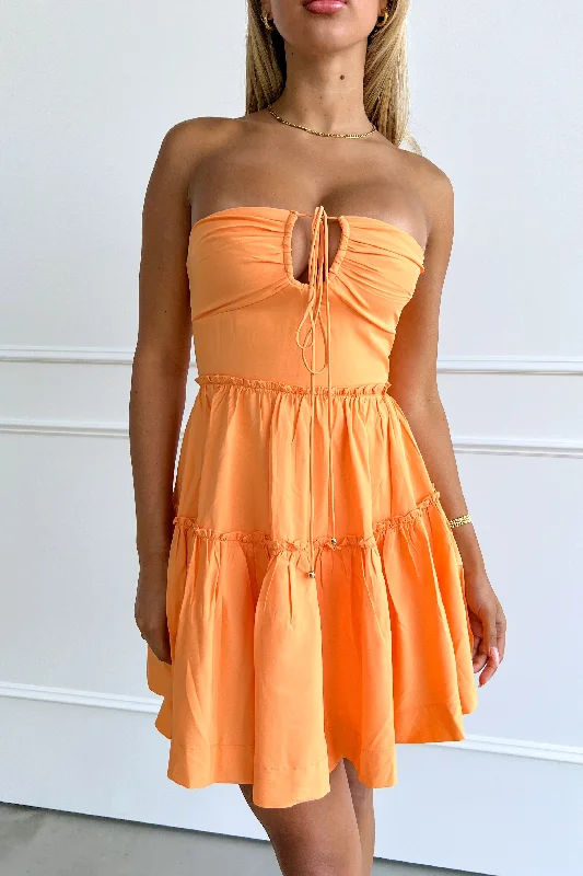 knit dressSALOME DRESS - ORANGE