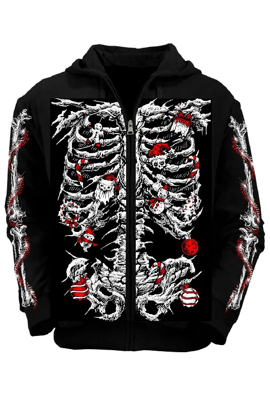 fitted coatXmas Skeleton Hoodie