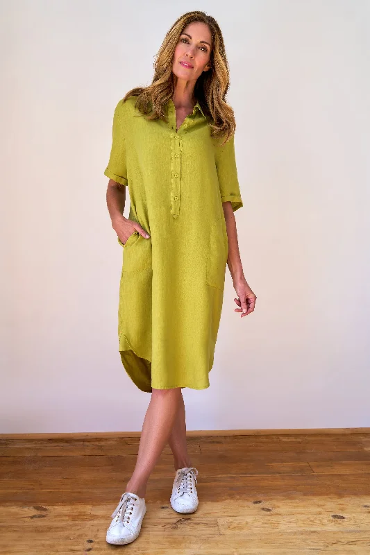 office dressTyra Pistachio Shirt Dress