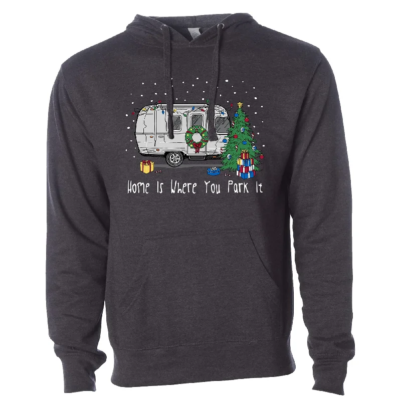 functional sports hoodieAirstream Home is Where You Park It Holiday Hoodie