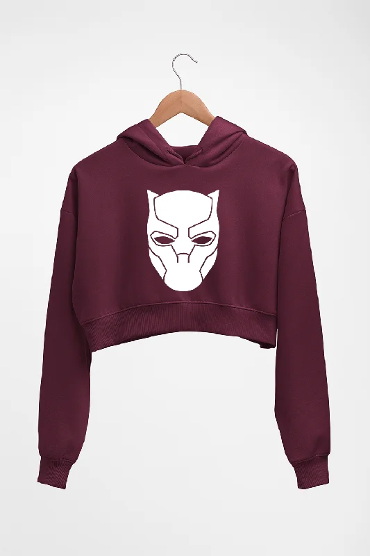 fashionable hoodieBlack Panther Superhero Crop HOODIE FOR WOMEN