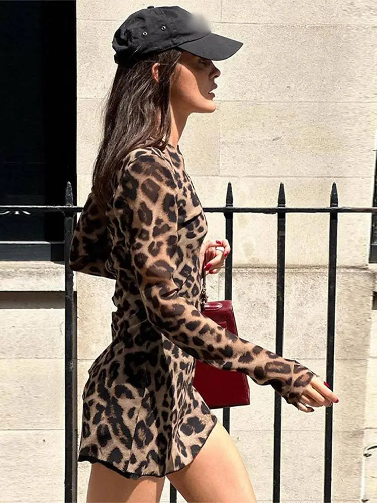 evening dressIris May - Leopard mini dress